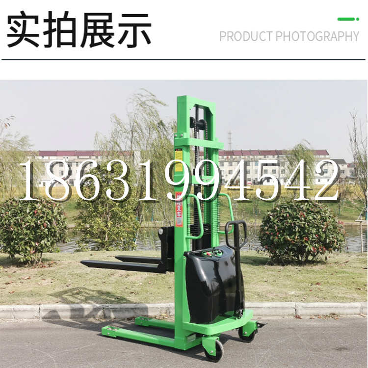 南宫市电动叉车堆高车液压铲车电瓶1吨2吨站驾步行式小型全自动叉车
